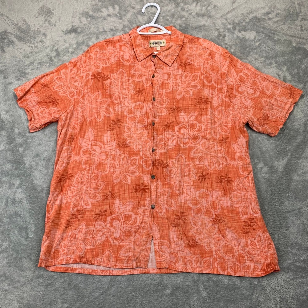 Campia Lot-of-2 Hawaiian Shirt Tropical Floral Rayon Button Up Short Sleeve XL - Picture 6 of 14